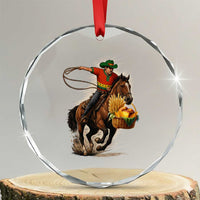 Kwanzaa Cowboy Crystal Glass Ornament Funny African American Festival Gift TS12