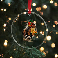 Kwanzaa Cowboy Crystal Glass Ornament Funny African American Festival Gift TS12