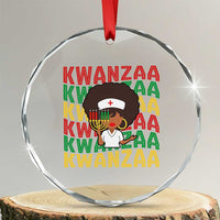 Kwanzaa Nurse Pride Crystal Glass Ornament African Heritage Holiday Gift - Wonder Print Shop