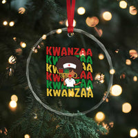 Kwanzaa Nurse Pride Crystal Glass Ornament African Heritage Holiday Gift - Wonder Print Shop