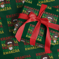 Kwanzaa Nurse Pride Wrapping Paper Roll African Heritage Holiday Gift - Wonder Print Shop