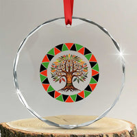 Kwanzaa Tree Of Life Crystal Glass Ornament African American Holiday Gift TS12