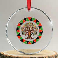 Kwanzaa Tree Of Life Crystal Glass Ornament African American Holiday Gift - Wonder Print Shop