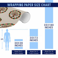 Kwanzaa Tree Of Life Wrapping Paper Roll African American Holiday Gift - Wonder Print Shop