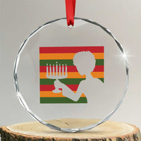 Kwanzaa Umoja Family African Woman Seven Principles Gift Crystal Glass Ornament TS12