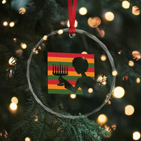Kwanzaa Umoja Family African Woman Seven Principles Gift Crystal Glass Ornament TS12