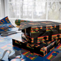 Kwanzaa Umoja Family African Woman Seven Principles Gift Wrapping Paper Roll - Wonder Print Shop