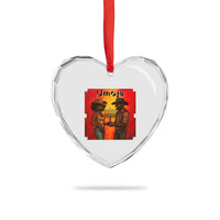 Kwanzaa Umoja Togetherness Heart Crystal Glass Ornament Cowboy Cowgirl African Heritage Gift - Wonder Print Shop