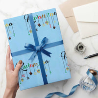 Kwanzaa Wrapping Paper Roll Lights Of Unity Seven Principles Heritage Gift - Wonder Print Shop