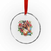 Ky Derby Day Party Crystal Glass Ornament Mint Juleps and Roses Horse Racing - Wonder Print Shop