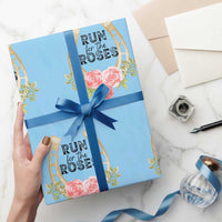 Ky Derby Horse Racing Wrapping Paper Roll Horses and Roses - Wonder Print Shop