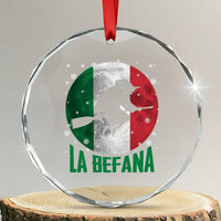 La Befana Italian Christmas Crystal Glass Ornament Xmas Witch Folklore Italy Holiday - Wonder Print Shop