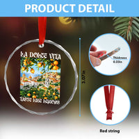 La Dolce Vita Taste Like Lemons Crystal Glass Ornament Retro Italian Village Citrus Summer Wanderlusters TS02