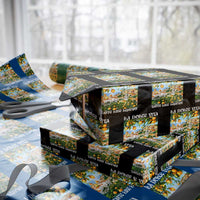 La Dolce Vita Taste Like Lemons Wrapping Paper Roll Retro Italian Village Citrus Summer Wanderlusters - Wonder Print Shop