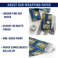 La Dolce Vita Taste Like Lemons Wrapping Paper Roll Retro Italian Village Citrus Summer Wanderlusters - Wonder Print Shop