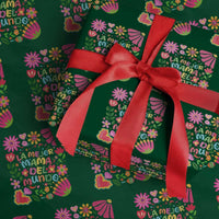 La Mejor Mama Del Mundo Wrapping Paper Roll Dia de las Madres Regalo Gift
