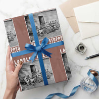 Labeled Lazy Once We Stopped Working For Free Wrapping Paper Roll