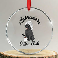 Labrador Coffee Club Crystal Glass Ornament Funny Dog Lover Gift TS12