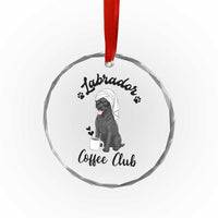 Labrador Coffee Club Crystal Glass Ornament Funny Dog Lover Gift - Wonder Print Shop