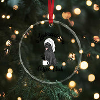 Labrador Coffee Club Crystal Glass Ornament Funny Dog Lover Gift TS12