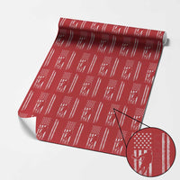 Lacrosse American Flag Lax Men 4th of July Wrapping Paper Roll