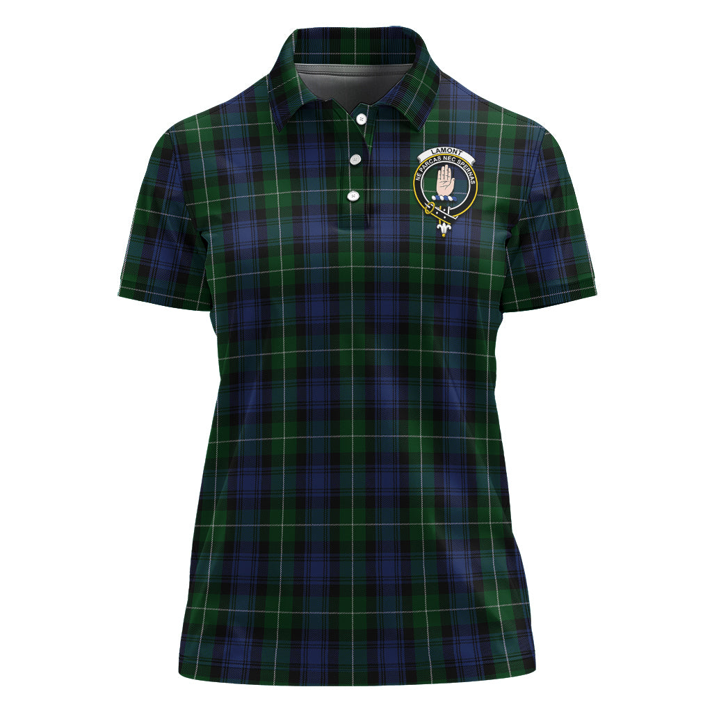 lamont-2-family-crest-tartan-golf-polo-for-women-tartan-womens-polo-shirts