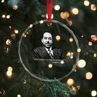 Langston Hughes Crystal Glass Ornament A Dream Deferred Juneteenth Black History Civil Right TS10
