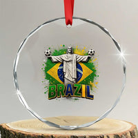 Latin Pride Christ The Redeemer Graphic Crystal Glass Ornament Brazilian Football 2026