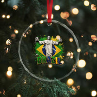 Latin Pride Christ The Redeemer Graphic Crystal Glass Ornament Brazilian Football 2026