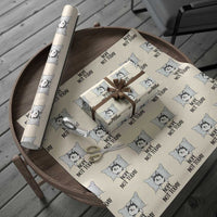 Lazy Siberian Husky Meme Wrapping Paper Roll Nope Not Today