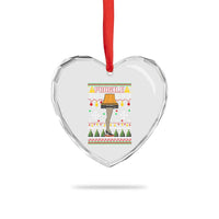 Leg Lamp Ugly Christmas Heart Crystal Glass Ornament Funny Xmas Movie Fragile - Wonder Print Shop