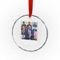 Legacy of Charlie Kirk Crystal Glass Ornament 1993 2025 Memorial Pop Art Tribute Graphic TS02