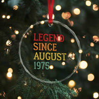 Legend Since August 1975 Crystal Glass Ornament Vintage Retro 50th Birthday Gifts TS10