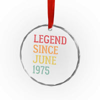 Legend Since June 1975 Crystal Glass Ornament Vintage Retro 50th Birthday Gifts TS10