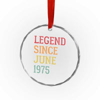 Legend Since June 1975 Crystal Glass Ornament Vintage Retro 50th Birthday Gifts TS10