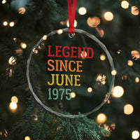 Legend Since June 1975 Crystal Glass Ornament Vintage Retro 50th Birthday Gifts TS10