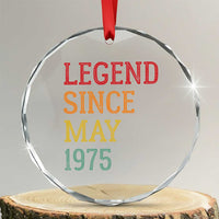 Legend Since May 1975 Crystal Glass Ornament Vintage Retro 50th Birthday Gifts TS10