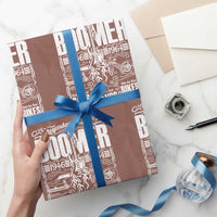 Legendary Baby Boomer Generation 1946 to 1964 Wrapping Paper Roll Vintage Rocker Classic Cars And Bikes Graphic