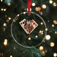 Lesbian Pride Crystal Glass Ornament Vintage Kissing Cards Sapphic Art TS10