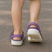 Lesotho Seanamarena Clogs Shoes Basotho Traditional Blanket Style - Violet - Wonder Print Shop