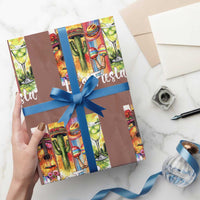 Lets Fiesta Wrapping Paper Roll Funny Cinco De Mayo Party Celebration