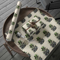 Lets Get Lucked Up Wrapping Paper Roll Lucky Skeleton St Patricks Day