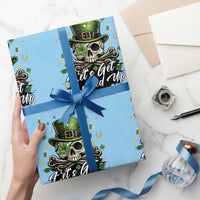 Lets Get Lucked Up Wrapping Paper Roll Lucky Skeleton St Patricks Day