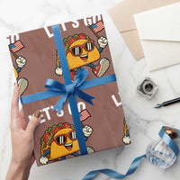 Let’s Go Taco Patriotic Wrapping Paper Roll Funny 4th of July Food Humor - Wonder Print Shop