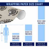Lets Play Darts Right Meow Wrapping Paper Roll Cute Cat Dart Player Pub Game Gift - Wonder Print Shop