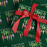 Let's Roots For Each Other Vegetable Wrapping Paper Roll Motivational - Wonder Print Shop