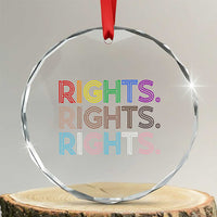 LGBTQ Trans Rights Crystal Glass Ornament Social Justice Equality Human Rights - Wonder Print Shop