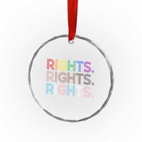 LGBTQ Trans Rights Crystal Glass Ornament Social Justice Equality Human Rights - Wonder Print Shop