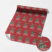 Liberty Has Spoken Pointing Statue Parody Wrapping Paper Roll Funny Sarcastic Basketball Sports Viral Meme Americana