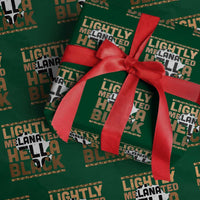 Lightly Melanated Hella Black Wrapping Paper Roll Melanin African Pride Map Black History